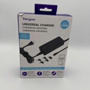Targus 100W‎ Universal Charger for Most USB-C Laptops - Black, 092636369262